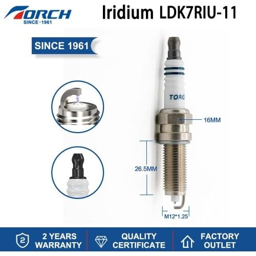 New China Original Torch LDK7RIU-11 Iridium Spark Plug Replacement Candles LDK7RTIP-11 LDK7RTII-11 LDK7RTI-11 LDK7RTC-11