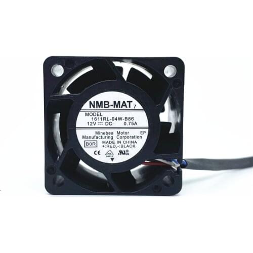 NMB-MAT 12V 0.75A 1611RL-04W-B86 4028 40MM 4CM 40 * 40 * 28 mm 1U 2U server fan Big power Cooling fan 4pin