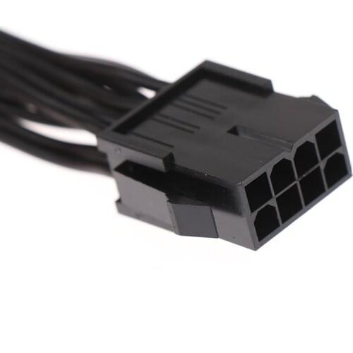 New 2021 CPU Power Splitter Cable, 8Pin to Dual CPU 8 Pin(4+4) CPU to Motherboard Power Adapter Y Splitter Extension Cord (25cm)