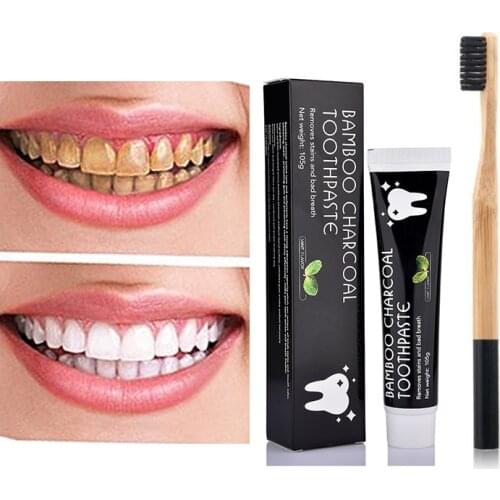 Teeth Whitening Bamboo Activated Charcoal Oral Hygiene Dental Toothpaste Intensive Stain Removal Tooth Whitening Tooth Care