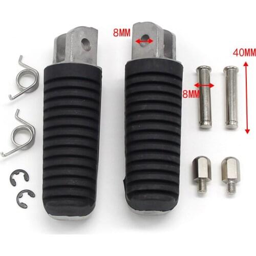 Front Footrest Foot Pegs For Yamaha TDM900 TDM900A XJ6F/6N/6S/600/R400 XVS950CU XVS950CR Bolt C-Spec XV1700PC XV17PC Road Star