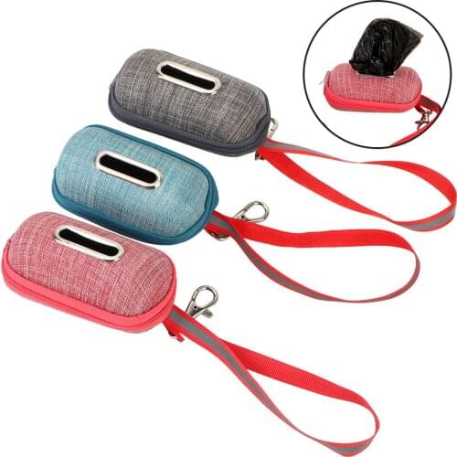 Dog Poop Bag Dispensers With Rope Portable Waste Carrier Cleaning Waste Garbage Box Pet Pick-Up Bags Holder