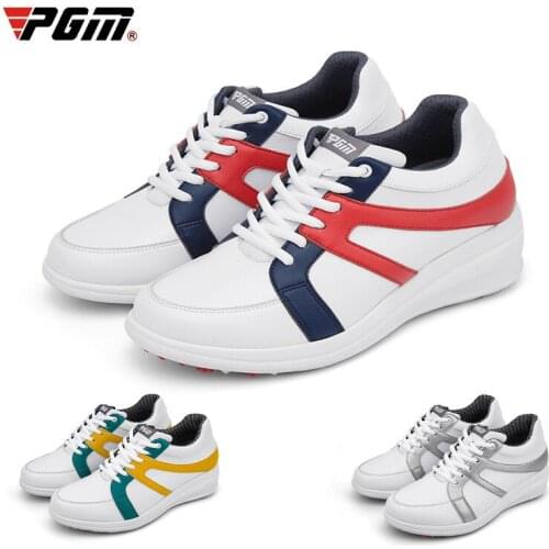 Pgm Women Golf Shoes Waterproof Training Sneakers Ladies Height Increasing Sports Shoes New Arrival D9104