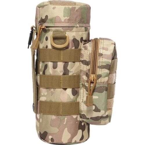 Hiking Water Bottle Pouch Tactical Climbing Fishing Riding Molle Kettle Pouches Cycling Army Combat Camping Sports Water Bags