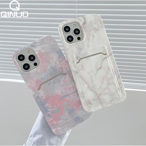Luxury Marble Flower Leopard Print Case For iPhone 11 12 Pro Max XS X XR 7 8 Plus SE 2020 Card Holder Wallet Soft Silicone Cover