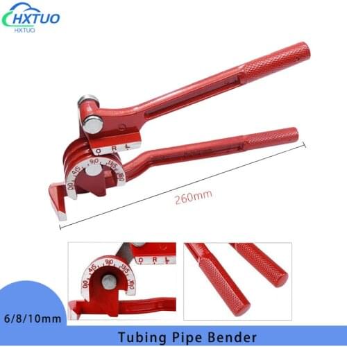 Manual Pipe Bender Tube Bending Machine 180 Degree Metric 6mm/8mm/10mm Tubing Bender Pipe Bending Machine Copper Tube Aluminum