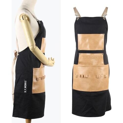 Salon Hairdressing Hair Cutting Apron Front 3 Pockets for Barber Hairstylist Haiedressing Capes Wrap Hairdresser Cloth for Baber