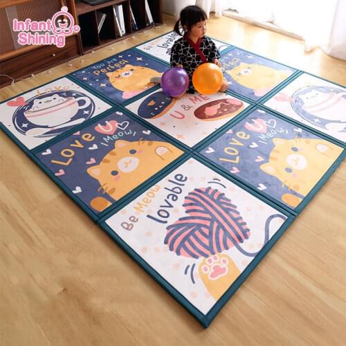 Cordial Shining 2CM Thickness Animals Jigsaw Puzzle Play Mat Living Room Foam Coral Non-slip Kids Anti-fall Mat