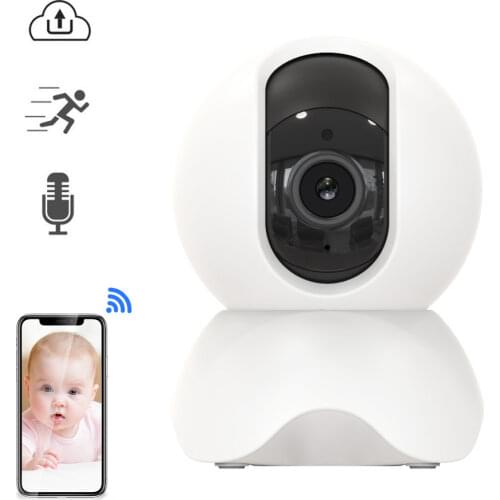 Mini 1080P HD AI Auto Tracking WiFi PTZ IP Camera 4X Digital Zoom Two-way Audio Baby Monitor SD Card Home Cloud Storage Pan Tilt