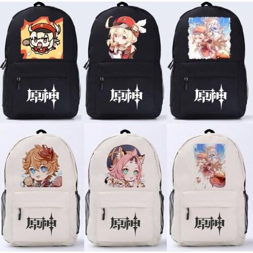 Game genshin impact Backpack Bookbag Student Laptop Backpack School Bags for Teenage Girls Back Pack Rucksack