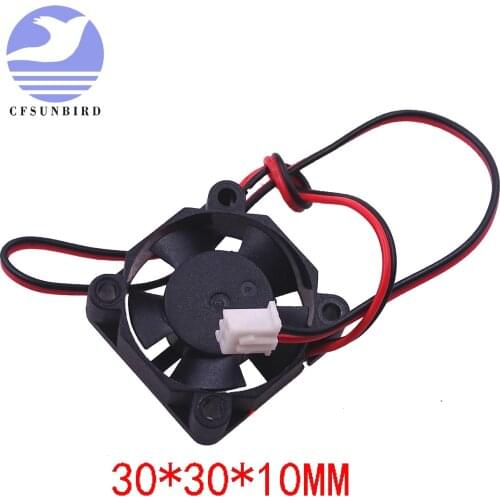 3d printer part fan 3010 2pins 30mm 30x30 x10 mm 3cm graphics card fan DC 5V / 12V / 24V 3010 2P 1pcs