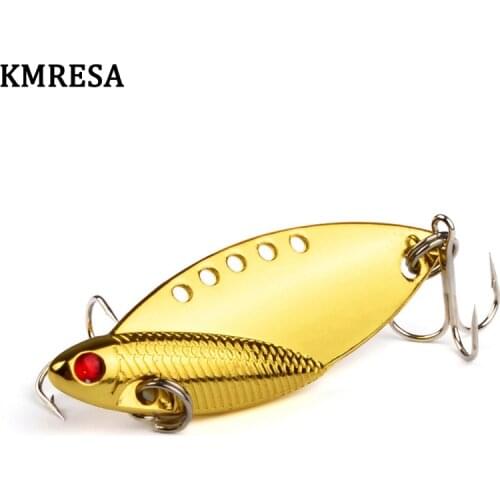 1Pcs 6cm 11g Vibration Spoon Bait Bass Fishing Lure VIB bait artificial bait cicada lure vib bait Metal VIB Lures