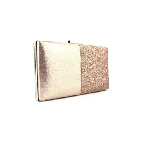 Womens Evening Clutch Bag Pink Clutch Purse and Handbag Patchwork Shiny Pu Leather Women Bag Wedding Party Bag Mochila femenina