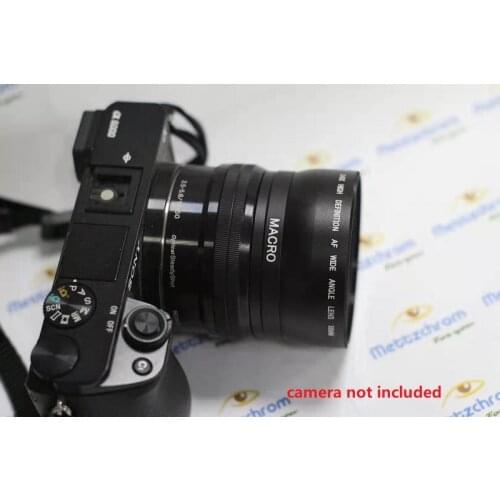 0.45x wide angle macro lens for Sony A6000 A6300 A6500 40.5mm