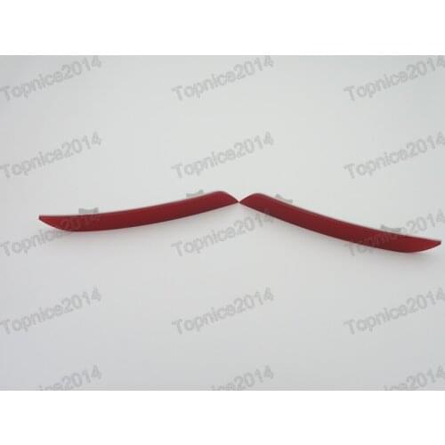 1Pair Red Lens Rear Bumper Reflex Reflector Tail Fog Lights Lamps For BMW 5-Series F10 F18 2010-2013