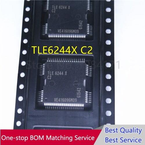 10pcs TLE6244X TLE6244X C2 TLE 6244 X TLE 6244X C2 18 Channel Smart Lowside Switch QFP-64