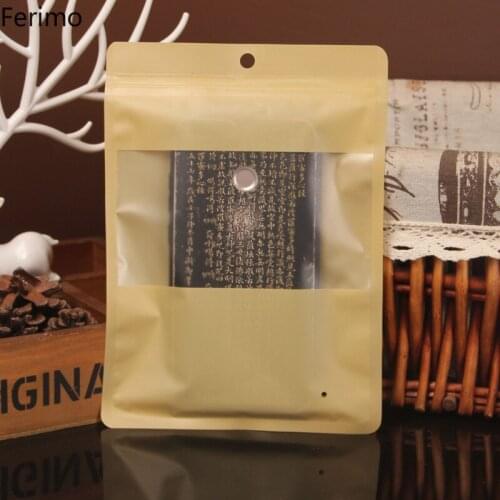 100pcs Zip lock plastic bag clothing socks underwear packaging bags with handle clothes organizer transparent window pocket