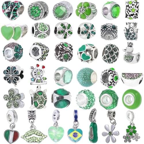 2Pcs/Lot Hot Sale Silver Color Hollow Love Heart Bead Fit Original Brand Charms Bracelet Necklaces For Women DIY Jewelry Making