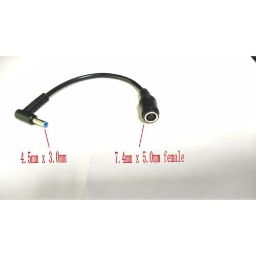 20PCS 7.4mmX5.0mm Female TO 4.5mmX3.0mm Male Central Pin Connector