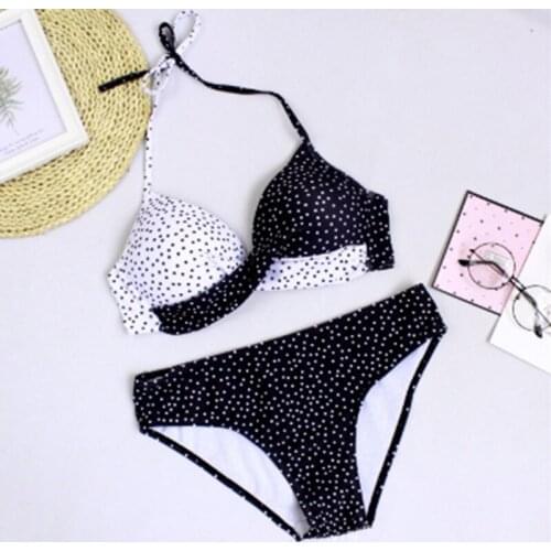 Push Up Bikini Set Women Bikini Swimwear Swimsuit Dot Bathing Suit Beach Wear Maillot Print Women High Waist Sexy Young Style
