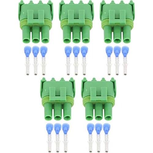 5/10/20Sets 3 Pin Way Sensor Socket Automotive Connector Car Plug Female Connector With Terminals