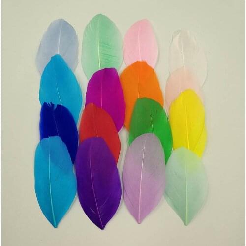 50pcs Feather Boa Natural Feathers Swan Plumas De Colores 4-8cm Pheasant Feathers Wedding Plumes De Decoration Mariage