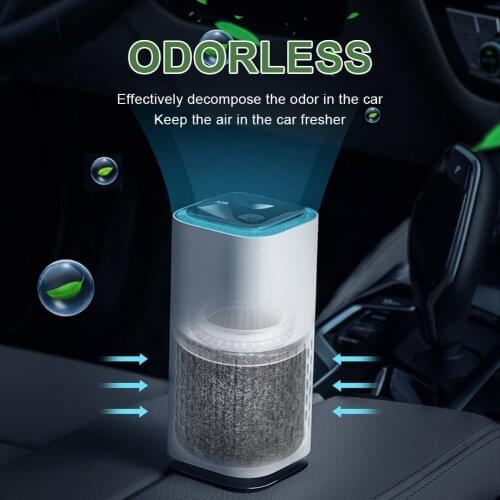 7 Lights Air Purifier Anion Air Purification Activated Carbon Air Freshener Ionizer Cleaner Dust Cigarette Smoke Remover USB Hot