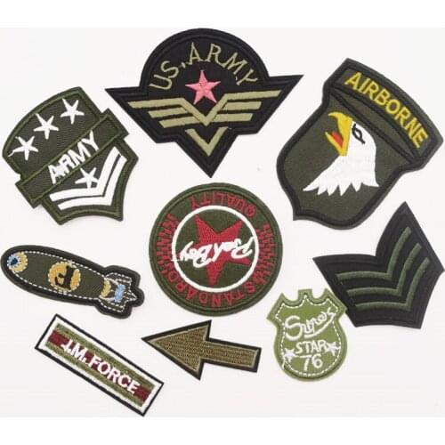 90Pcs Army Military Insignia Emblems Appliques Sew/Iron-on Patches Badges DIY