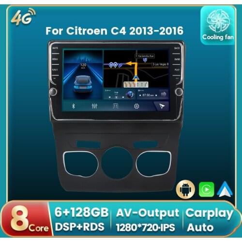 Android 11 DSP RDS For Citroen C4 2013-2016 Car Radio Auto Multimedia DVD Player GPS Navigation Auto carplay IPS BT