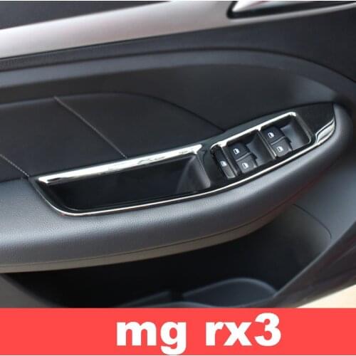 Lsrtw2017 Car Window Lifter Control Button Panel Trims for Mg Roewe Rx3 2018 2019 2020 Interior Accessories Auto Styling