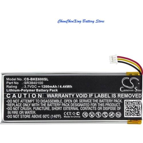 Cameron Sino 1200mAh Battery SR3840100 for Becker Active 6, Active 6 LMU, BE B40, Professional 6 LMU,Ready 6 EU JE,Transit 6 LMU