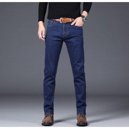Denim Pants Trousers Male 5 Model 2021 New Mens Slim Elastic Jeans Fashion Business Classic Style Jeans