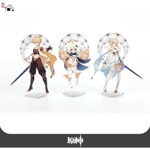 Game Genshin Impact Mondstadt Theme Official Authentic Acrylic Figure Stand Model Plate Desk Decor Toy Xmas Gifts Twitter