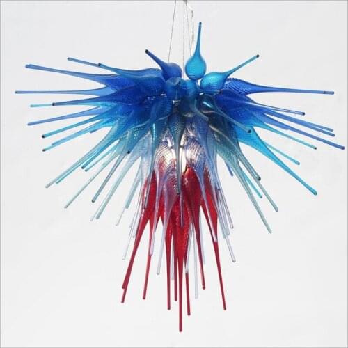 Chinese LED Chandelier Lamp Art Decor Modern Blown Customized Color Glass Chandelier for Sale