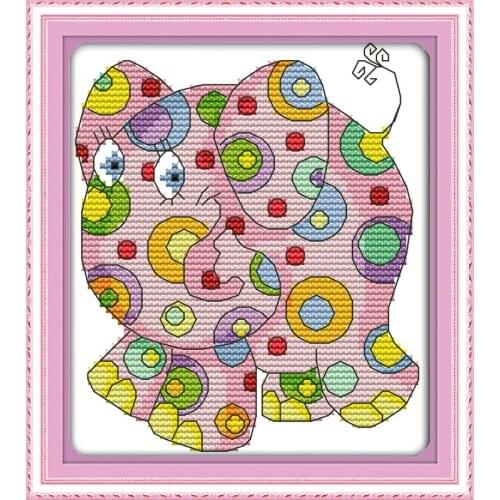 Colorful animal (1) cross stitch kit 14ct 11ct count print canvas stitches embroidery DIY handmade needlework plus