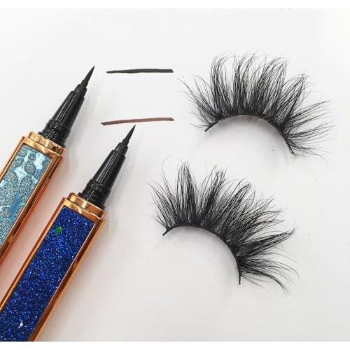 Makeup Eyelash Liquid Eyeliner Pencil Magnet-Free Glue-Free For False Eyelashes Eye Liner Pen Magic Self-Adhesive Quick Dry