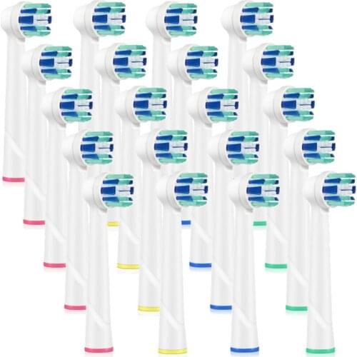 20pcs replacement brush heads for Oral B electric toothbrush before 3D vitality Whiting / professional attention Smart Series
