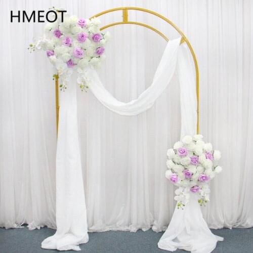 New Metal Backdrop Shelf Artificial Flower Stand Wedding Arch Props Screen Birthday Party Stage Scene Layout Balloon Decor Frame