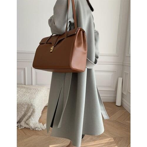 Original Womens Handmade Double-sided Wool Coat Womens Simple Atmosphere Long Autumn Winter Coat 2021 New