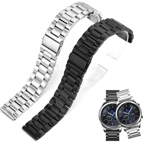 22mm watch band Gear S3 Frontier For Samsung Galaxy watch 46mm Active 2 42mm Metal bracelet Galaxy Active 2 20mm strap