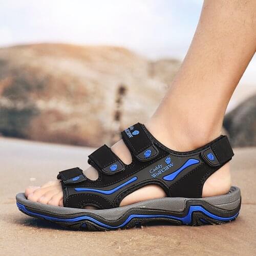 Sandal gladiator s praia men sport walking geta outdoor de sandale mountain footwear rubber breathable vietnam sandals summer