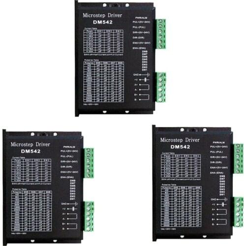 Stepper Motor DriverDM542 DM556 TB6600 Nema17 Nema23 Nema34 42/57/86 4A DC9-40V 1 axis Stepping Motor CNC Engraving Machine