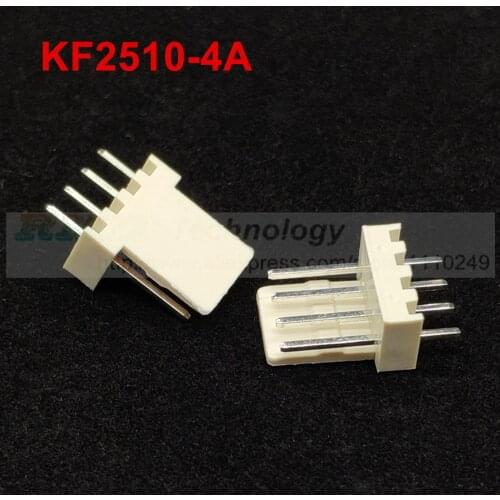 50pcs/lot KF2510 KF2510-4A male connector Pin header 2.54mm 4pin free shipping