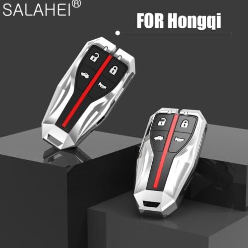 Zinc Alloy Silica Gel Car Key Cover Case Shell For Hongqi HS5 H5 H9 HS7 H7 L5 HS3 L9 Protective Shell Keychain Accessories