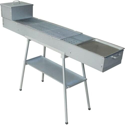 Widening 1.5 m long * 26 * 80 thicker commercial butterfly roasted barbecue grill outdoor large charcoal grill