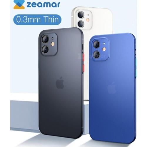 Ultra-Thin Frosted Protective Case For iPhone 12 Mini X XR XS 11 Pro Max 7 8 Plus SE 2020 Hard Soft Matte PP Shockproof Cover