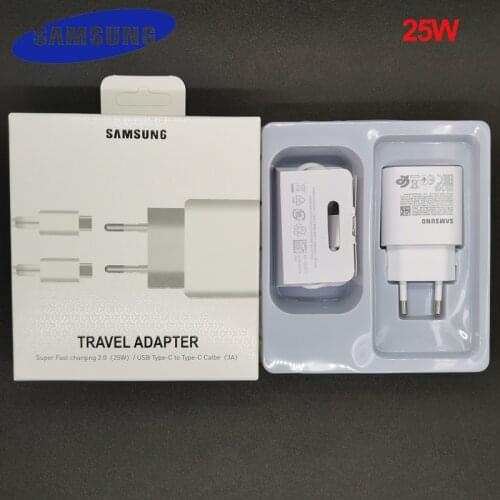 Samsung S21 S20 note 20 Ultra Fast Charger PD 25W Super Fast Charging Power Adapter For Galaxy S21 S20 Note10 Plus S20FE A71 M51