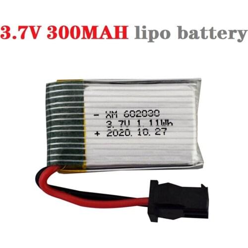 1-5pcs 3.7V 300mah Lipo Battery 602030 for 9610E 9604E Remote Control Car High Speed RC Racing Child Toy Mini Car Spare Parts