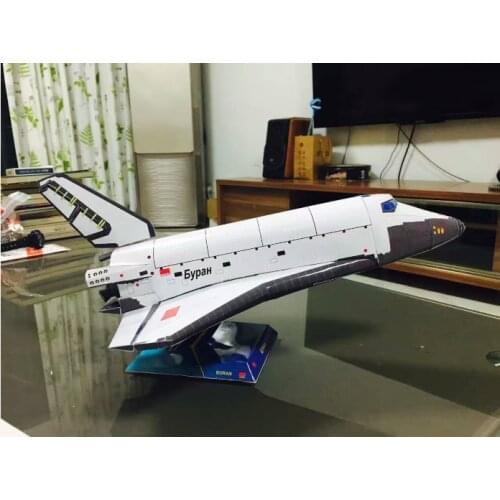 1:96 DIY Origami Model For Puzzling Students In Popular Science Manual Course Of Space Shuttle Blizzard