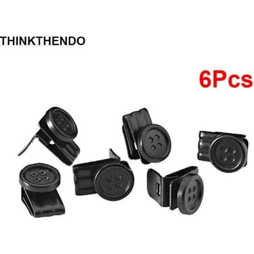 6 Pcs Creative Mens No Sew Buttons Movable Clip On Design for Clothes Jeans Trousers